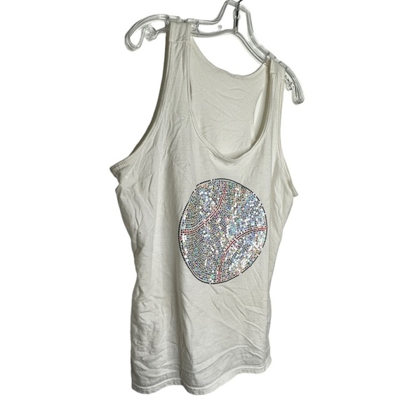 Glitsy Baseball Tank Top - Picture 3 of 4